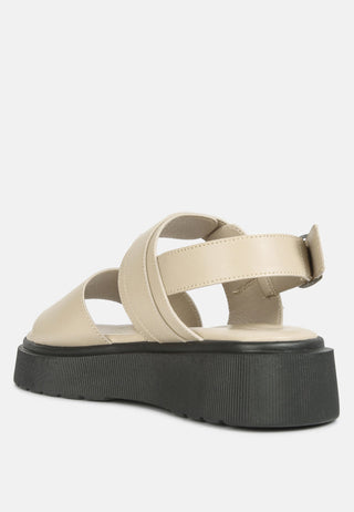 Gladen Pin Buckle Platform Sandals