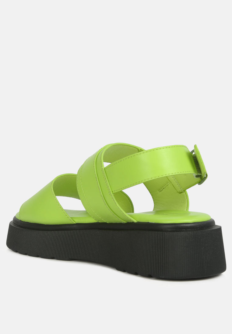 Gladen Pin Buckle Platform Sandals - Glamourous Grace