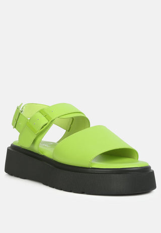Gladen Pin Buckle Platform Sandals
