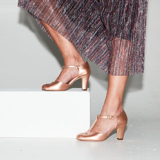 Glinda T-Strap Heels - Glamourous Grace