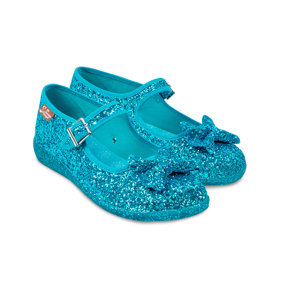 Glitter Ice Women's Mary Jane Flats - Glamourous Grace