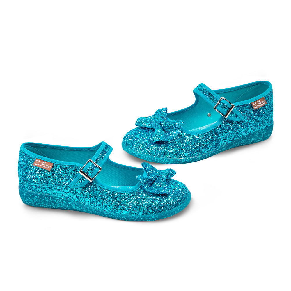Glitter Ice Women's Mary Jane Flats - Glamourous Grace