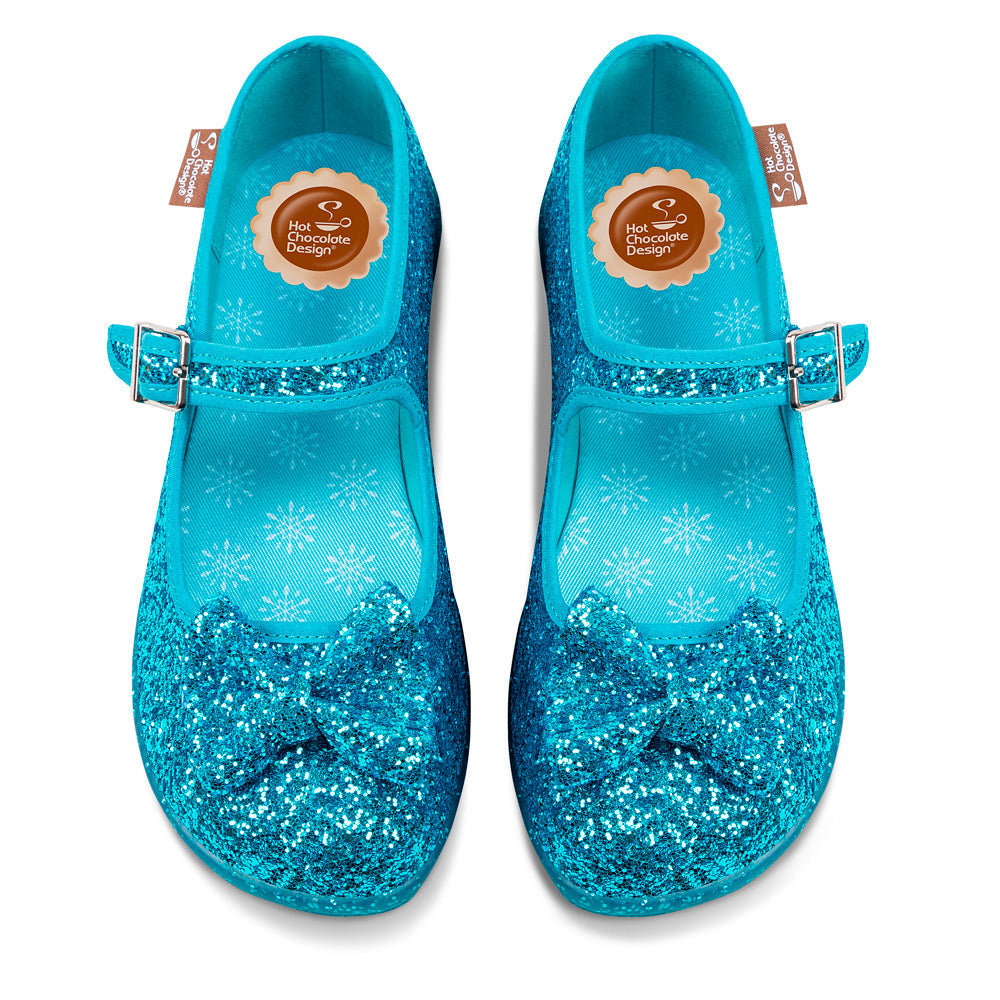 Glitter Ice Women's Mary Jane Flats - Glamourous Grace