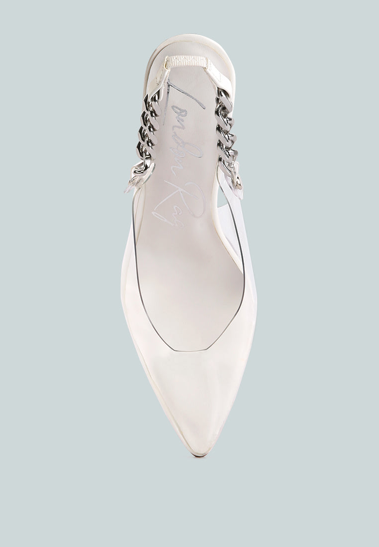Goddess Metallic Stiletto Heel Slingback Sandals - Glamourous Grace