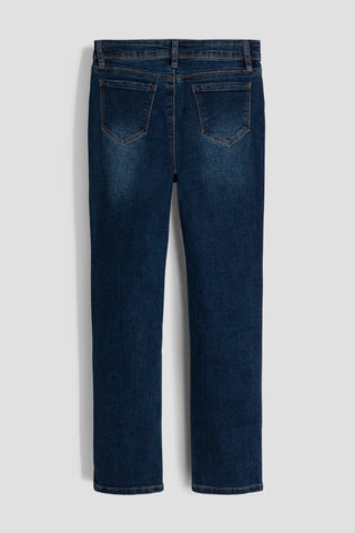 Girls Selena Dream Button Fly Straight Hybrid Jeans