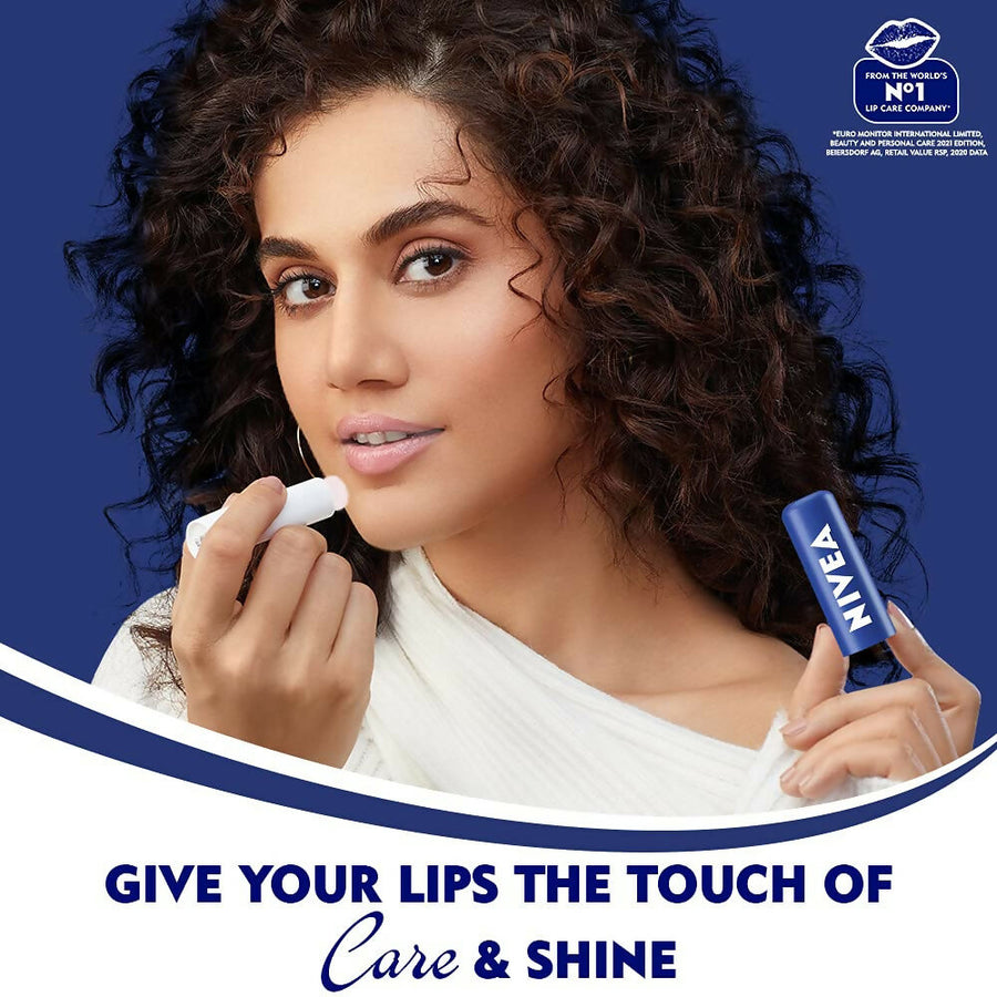 Nivea Original Care & Active Care Lip Balm Combo - 24 H melt-in moisture