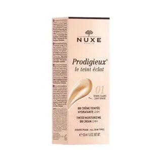 Nuxe Prodigieux Tinted Moisturizing BB Cream - 01 Light - Natural Radiance, Lightweight Coverage, Fair Skin Perfector - Glamourous Grace