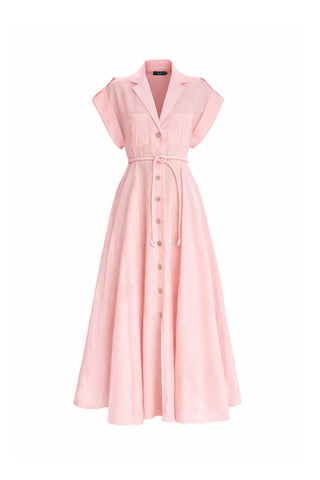 GUAYABA MIDI DRESS IN SOFT PINK - Glamourous Grace