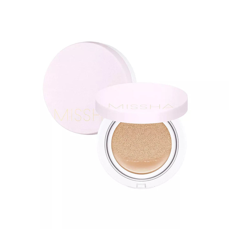 Missha M Magic Cushion Cover Lasting #21 Neutral Light Beige - Glamourous Grace