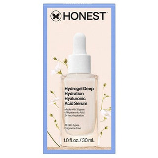 Honest Beauty Hydrogel Deep Hydration Hyaluronic Acid Serum with Rambutan 1 fl oz - Imperfect Boz