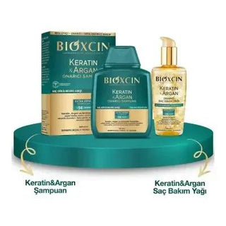 Bioxcin Keratin Argan Hair Care Set - Repairs & Nourishes Damaged Hair with Keratin & Argan Oil - Glamourous Grace