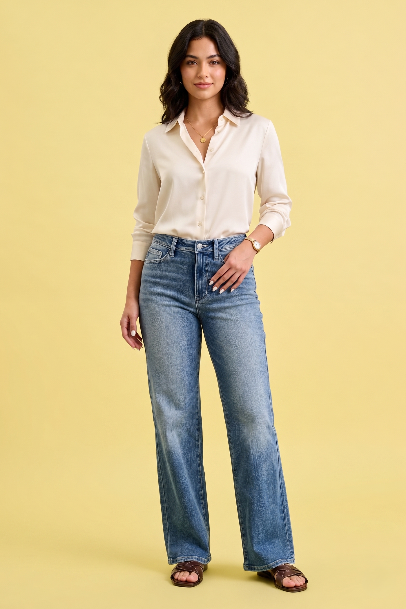 Judy Blue Mid Rise 90s Straight Jeans
