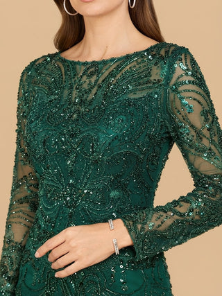High Neck Long Sleeve Lace Gown | 29050 - Glamourous Grace