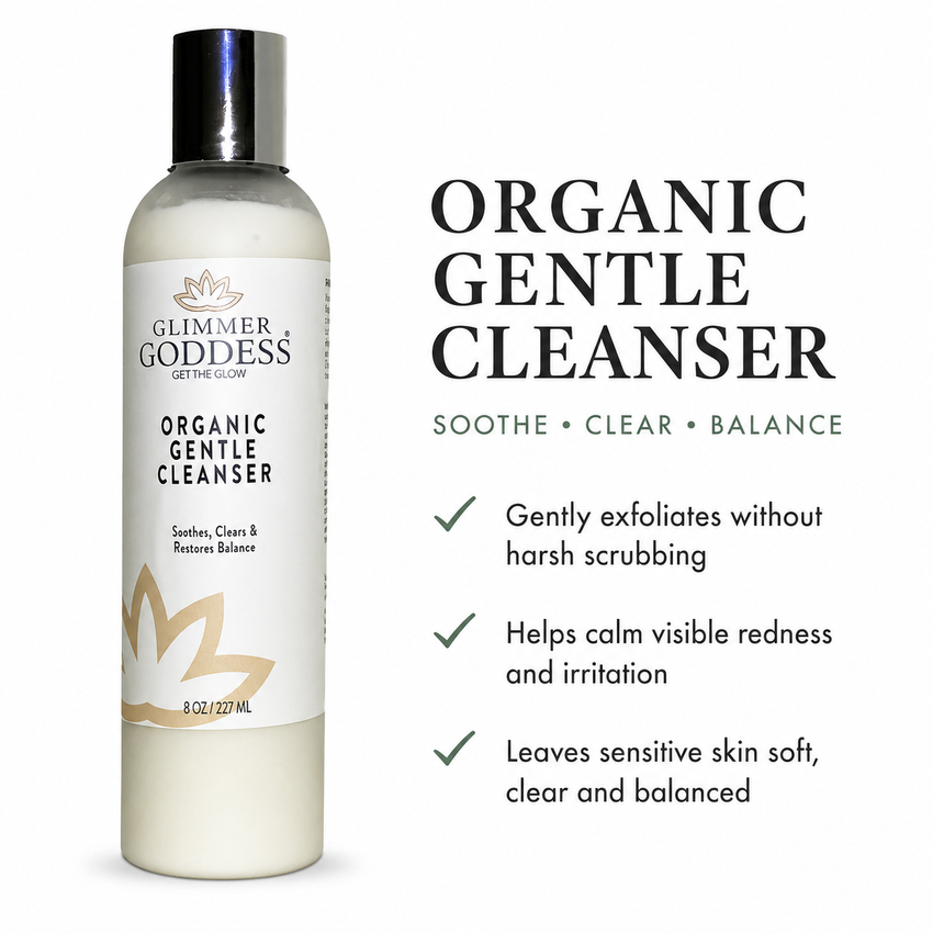 Organic Sensitive Skin Cleanser – Gentle AHA Face Wash - Glamourous Grace