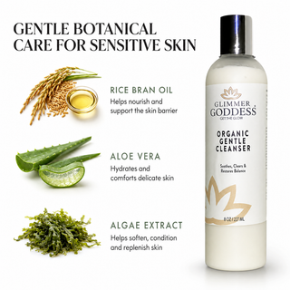 Organic Sensitive Skin Cleanser – Gentle AHA Face Wash