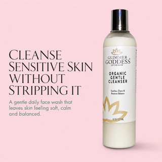Organic Sensitive Skin Cleanser – Gentle AHA Face Wash - Glamourous Grace