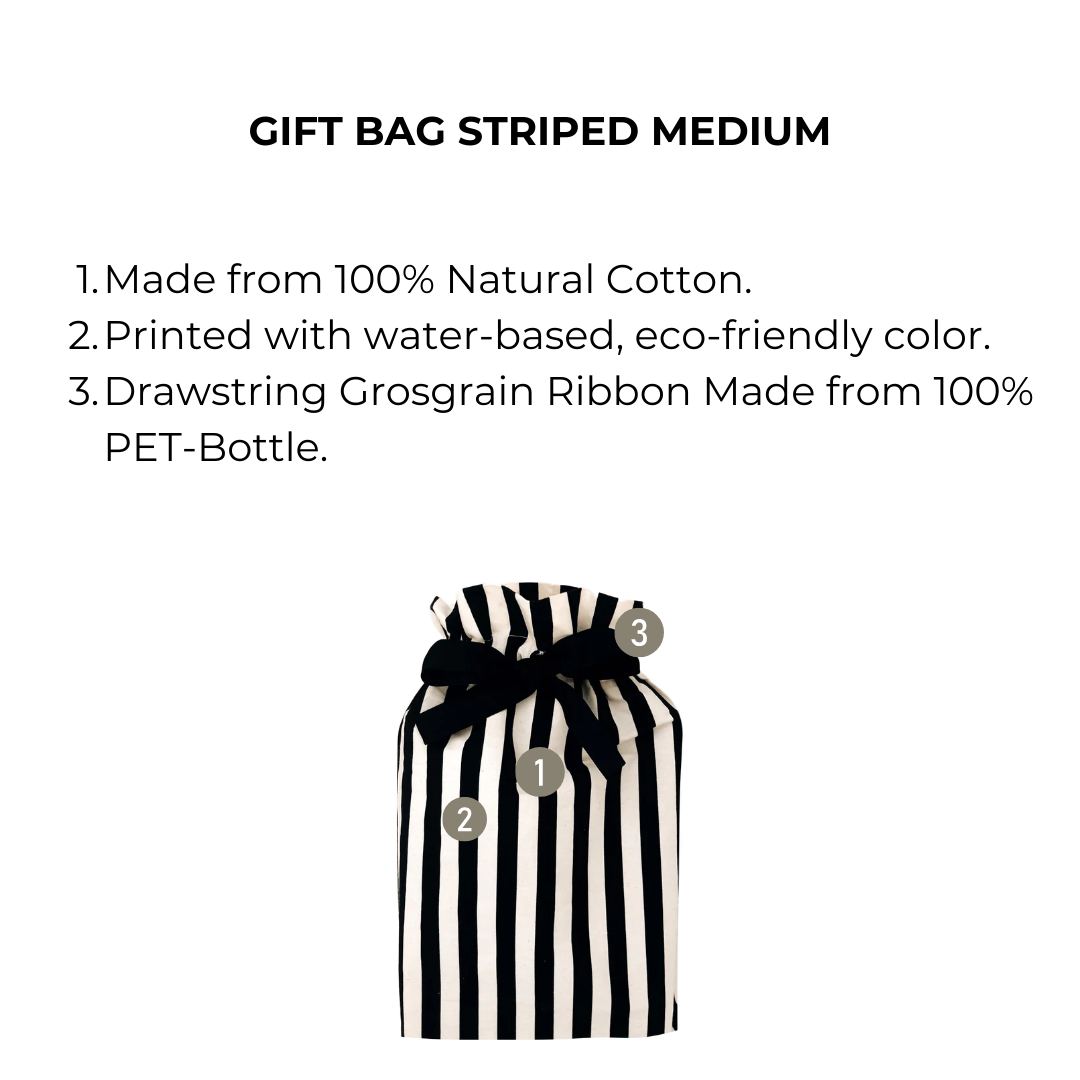 Gift Bag Striped Medium - Glamourous Grace