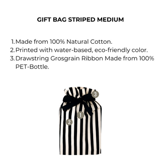 Gift Bag Striped Medium - Glamourous Grace