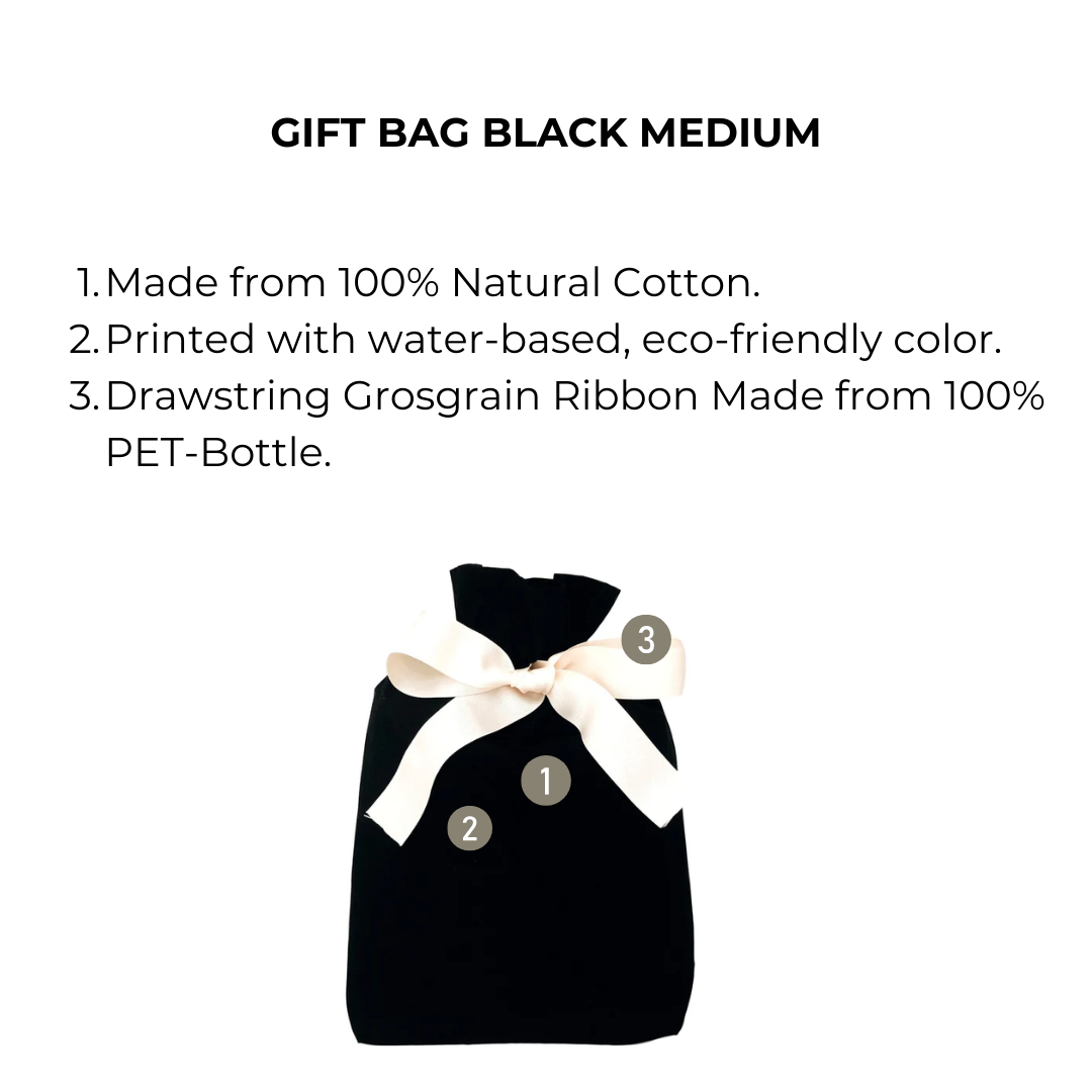 Gift Bag Black Medium - Glamourous Grace
