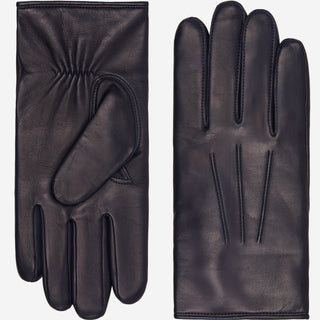 Giovanni (navy blue) - Classic Italian lambskin leather gloves with cashmere lining - Glamourous Grace