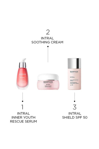 Darphin Intral Environmental Lightweight Shield SPF50 30ml - Sensitive Skin Moisturizer with Mineral Sun Protection