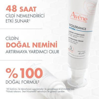 Avene Tolerance Hydra-10 Creme Moisturizing Cream for Sensitive Skin - Gentle Hydration for Babies, Children, and Adults