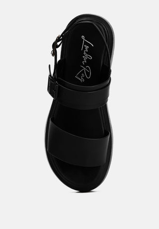 Gladen Pin Buckle Platform Sandals - Glamourous Grace