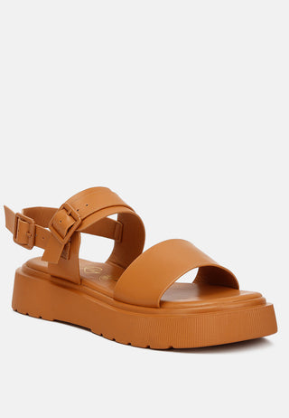 Gladen Pin Buckle Platform Sandals