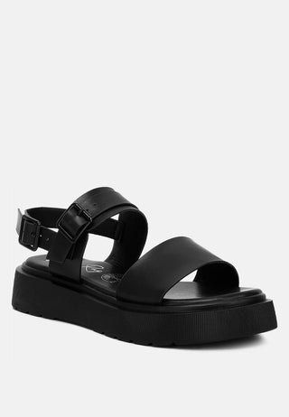 Gladen Pin Buckle Platform Sandals - Glamourous Grace