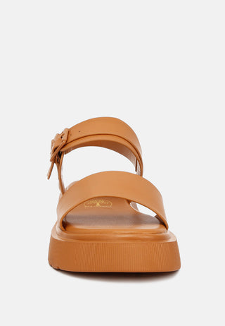 Gladen Pin Buckle Platform Sandals
