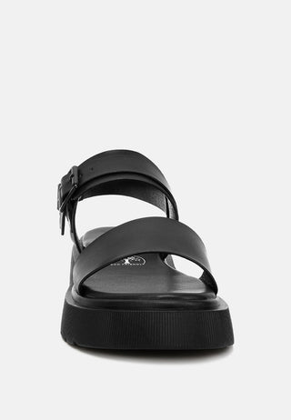 Gladen Pin Buckle Platform Sandals