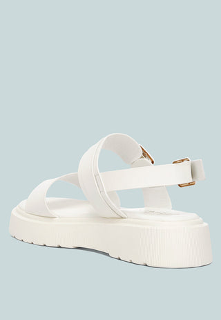 Gladen Pin Buckle Platform Sandals