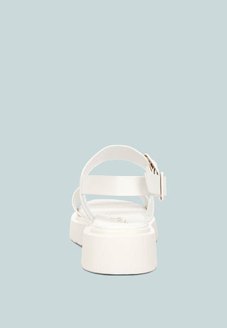 Gladen Pin Buckle Platform Sandals