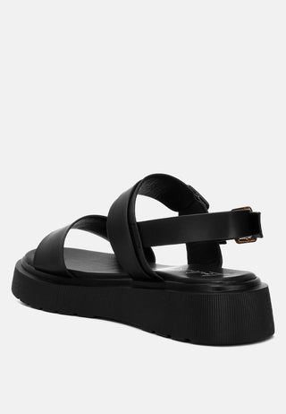Gladen Pin Buckle Platform Sandals - Glamourous Grace