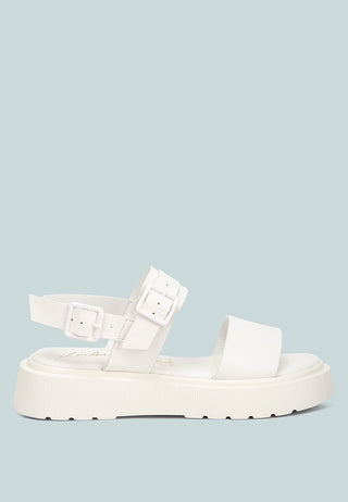 Gladen Pin Buckle Platform Sandals