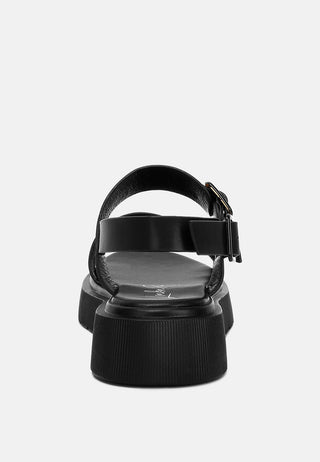Gladen Pin Buckle Platform Sandals