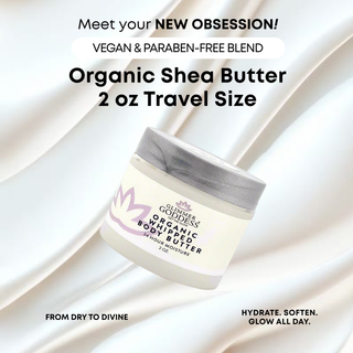 Organic Whipped Body Butter 2 oz – Mini Travel Size for Dry Skin & Eczema