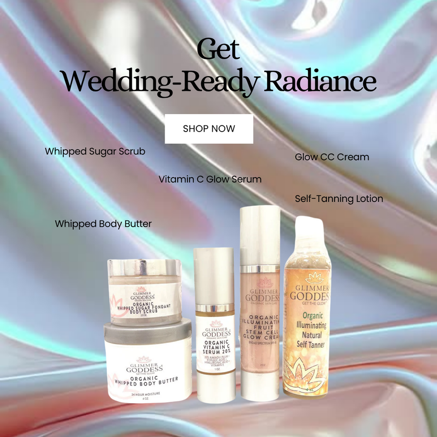 Organic Bridal Glow Essentials Bundle – Complete Wedding Day Skincare for Radiant Bride - Glamourous Grace