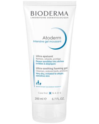 Bioderma Atoderm Intensive Foaming Gel - Gentle, Dermatologically Tested Cleanser for Dry & Sensitive Skin - Glamourous Grace