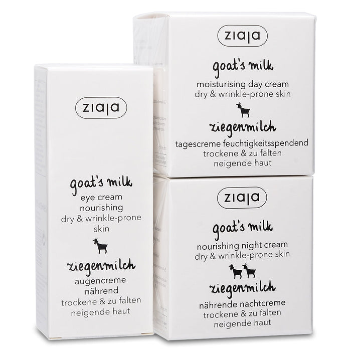 Goat's Milk Bundle: Day, Night & Eye Cream - Glamourous Grace