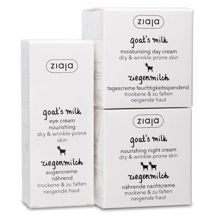 Goat's Milk Bundle: Day, Night & Eye Cream - Glamourous Grace