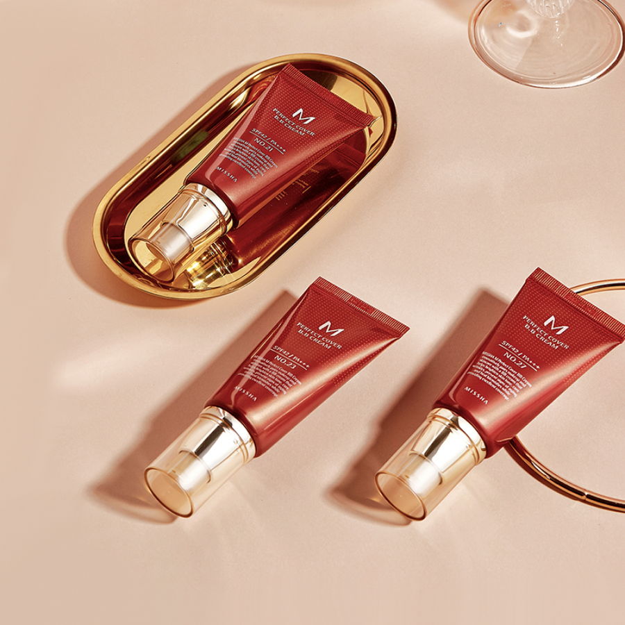 Missha M Perfect Cover BB Cream #27 Honey Beige - Glamourous Grace