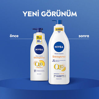 Nivea Q10 Firming Body Lotion with Vitamin C - 48 Hour Moisturization, Dermatologically Tested - 13.53 fl oz - Glamourous Grace
