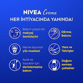 NIVEA Creme Moisturizing Cream - Long-Lasting Hydration for Dry Skin, Face and Body Moisturizer, 250ml - Glamourous Grace