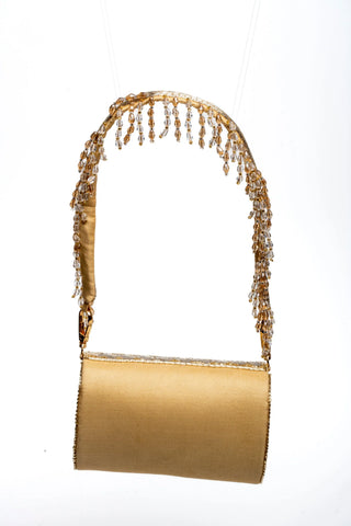 Gold and Silver Mini Flap Bag with Handle - Glamourous Grace