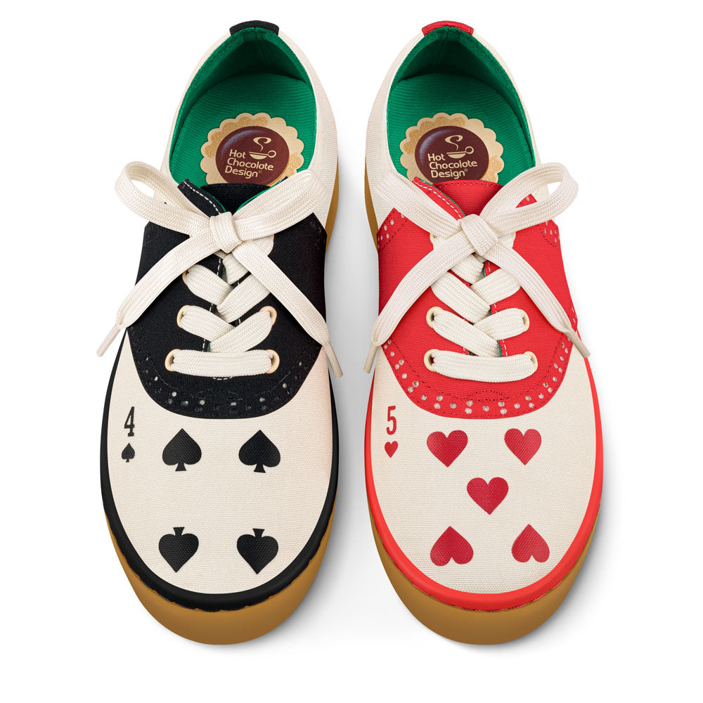 Hearts Women's Casual Sneakers - Glamourous Grace
