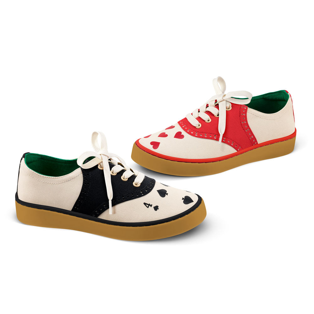 Hearts Women's Casual Sneakers - Glamourous Grace