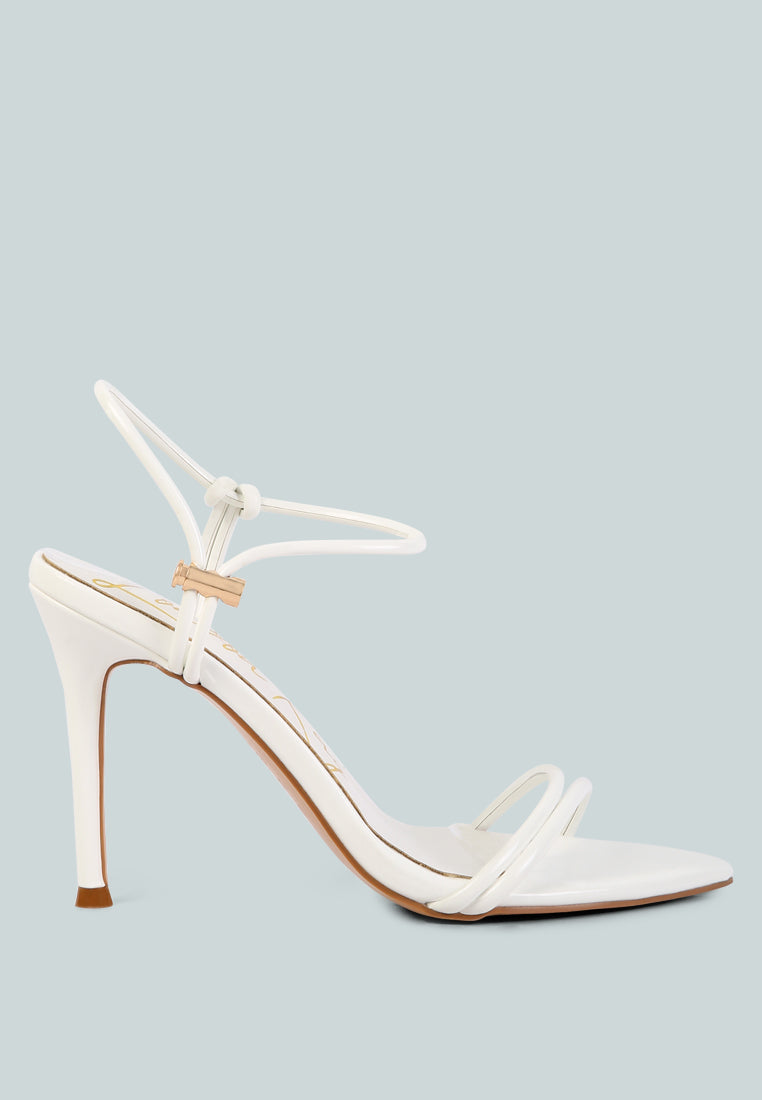 High Porch Drawstring Band Stiletto Sandals - Glamourous Grace