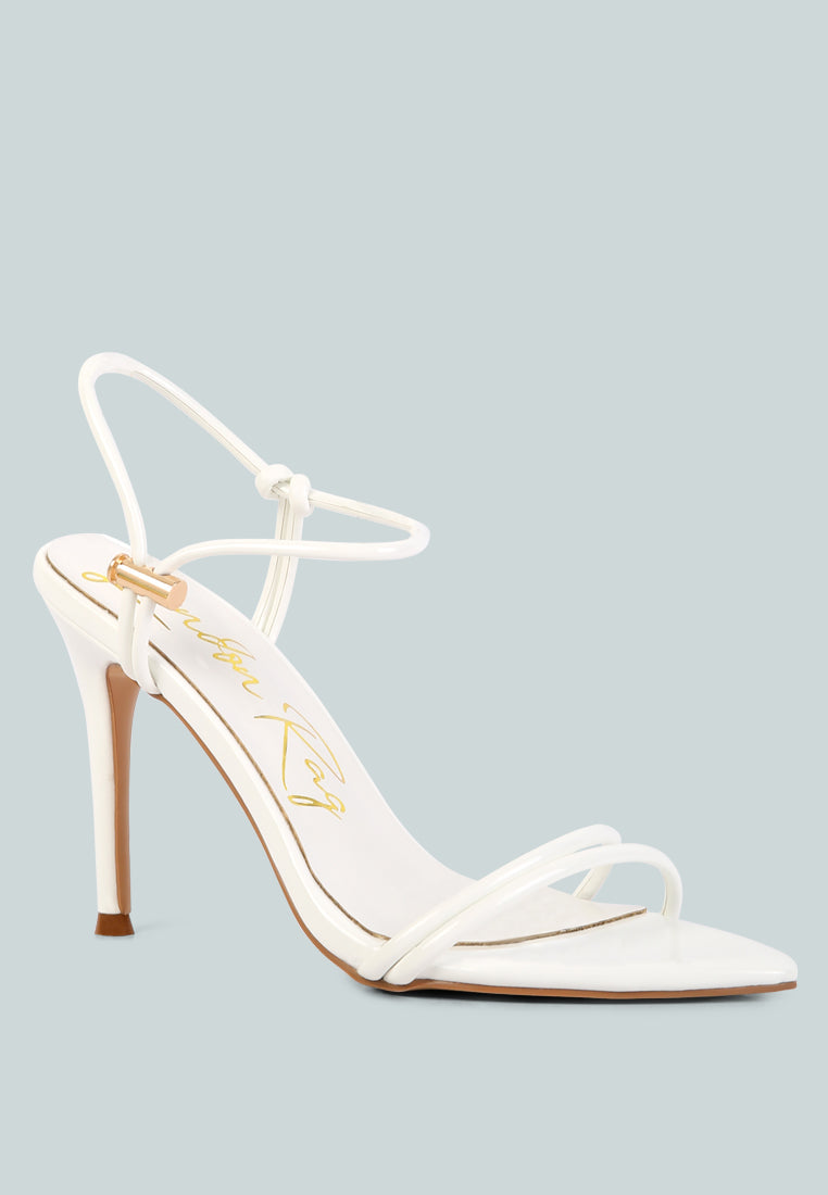 High Porch Drawstring Band Stiletto Sandals - Glamourous Grace