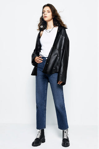 Manhattan High Rise Straight Ankle Jeans HJ160 - Glamourous Grace